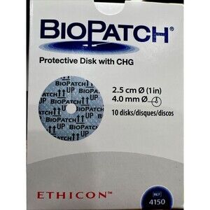 Biopatch Protective #4150  Antimicrobial 2.5 cm , 1 Box -10 Disks